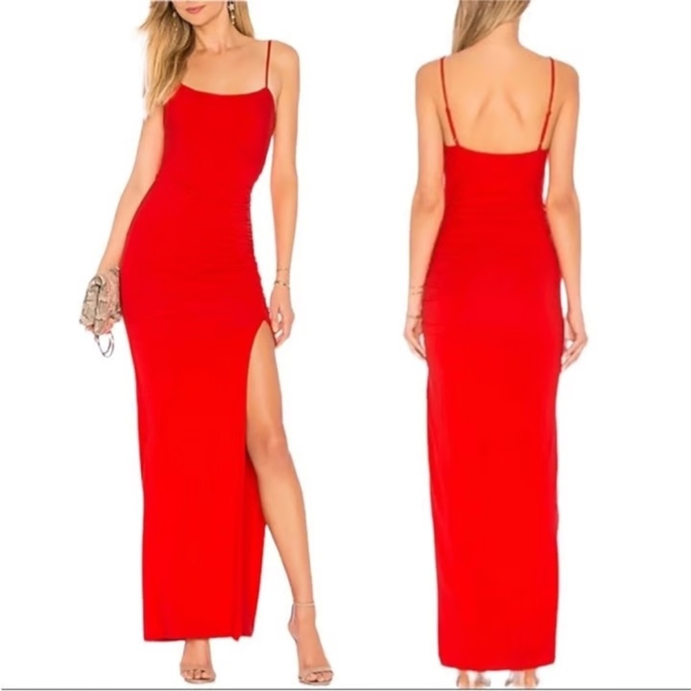 Lovers + Friends Vibrant Red Maxi Dress